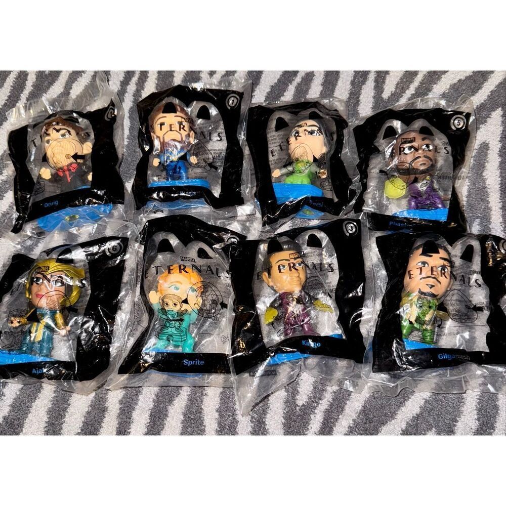 2021 McDonalds happy meal marvel Eternals characters